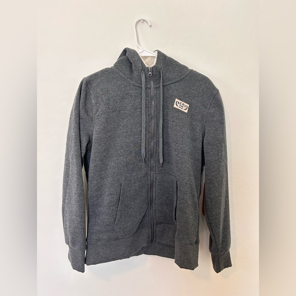 NWT Aeropostale Sport Charcoal Fleece-Lined Women’s Hoodie